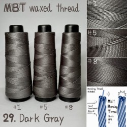 Voskovaná nit, tmavě-šedá (29.Dark Gray)